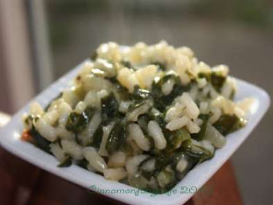 Ricetta Risotto agli spinaci, noce moscata e formaggio cheddar
