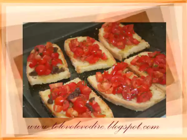 Ricetta La signora bruschetta....con datterini di puglia