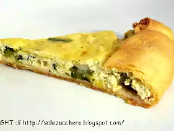 Ricetta Torta salata asparagi, provolone e ricotta