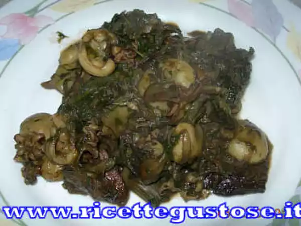 Ricetta Seppie gustose al nero bieta e carciofi
