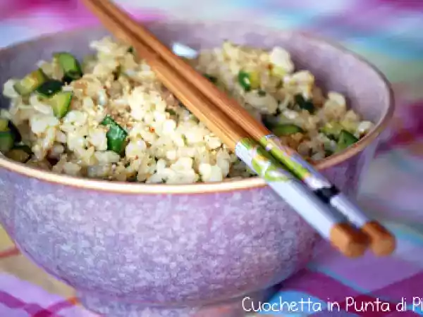 Ricetta Riso saltato zucchine e cipolla di tropea