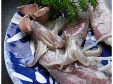 Ricetta Insalata di calamari a fisarmonica con mozzarella di bufala e bacon