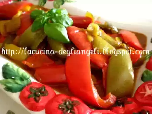 Ricetta Peperoni in agrodolce