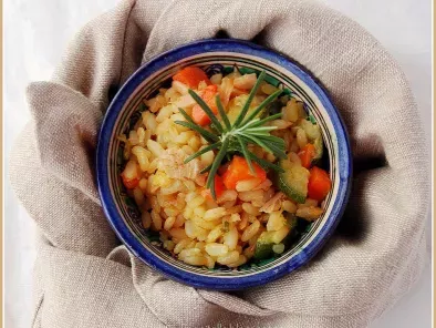 Ricetta Riso integrale con tonno e verdure alle spezie