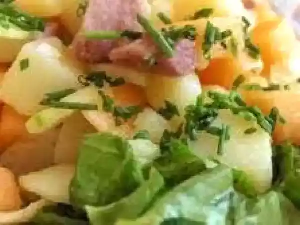 Ricetta Insalata di lattuga e melone