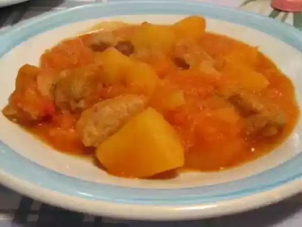 Ricetta Spezzatino con patate e pomodori freschi