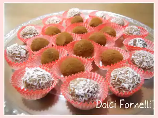 Ricetta Tartufi al cacao e cocco