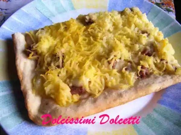Ricetta Pizza patate e salsiccia