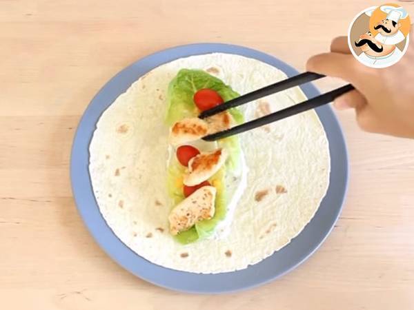 Wrap di pollo - Preparazione tappa 4