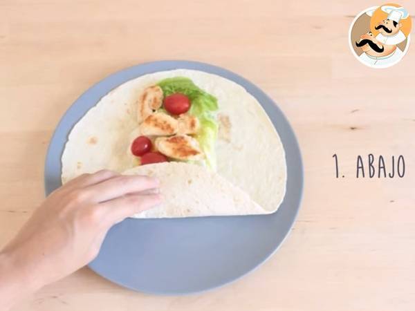 Wrap di pollo - Preparazione tappa 5