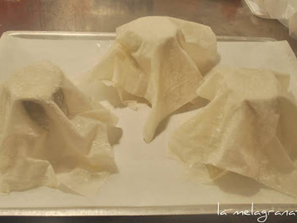 Novembre in cucina. Cestini di pasta fillo con pescatrice e tartufo bianco. - Preparazione tappa 1