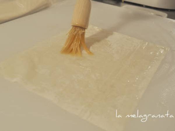Novembre in cucina. Cestini di pasta fillo con pescatrice e tartufo bianco. - Preparazione tappa 2