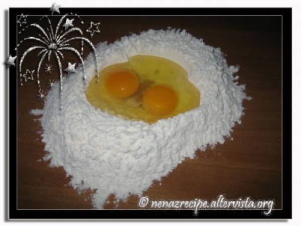 Torta rustica con ricotta e salame - Preparazione tappa 1