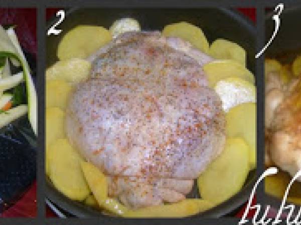 Pollo ripieno di verdure - Preparazione tappa 1
