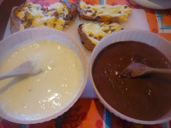 MATTONELLA DI PANETTONE AI DUE BUDINI - Preparazione tappa 3