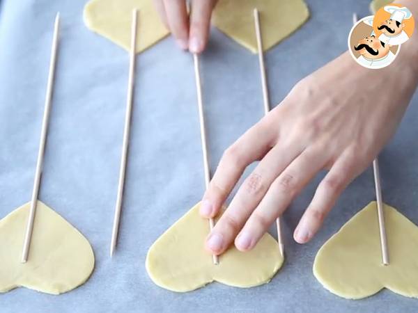 Pie Pops a forma di cuore - Preparazione tappa 2
