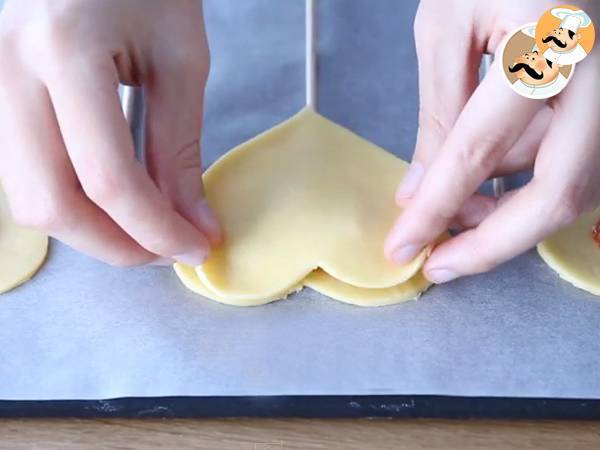 Pie Pops a forma di cuore - Preparazione tappa 4