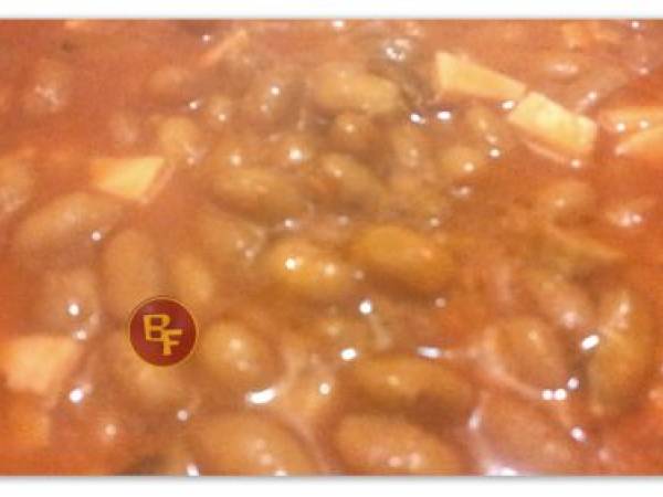 Risotto ai fagioli borlotti - Preparazione tappa 1