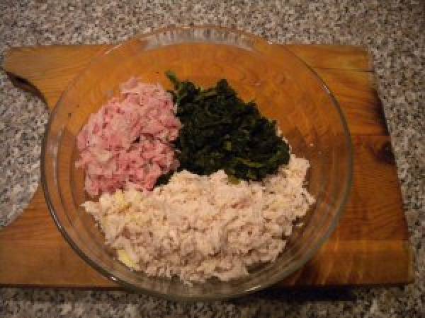 Polpette di pollo e spinaci al limone - Preparazione tappa 2