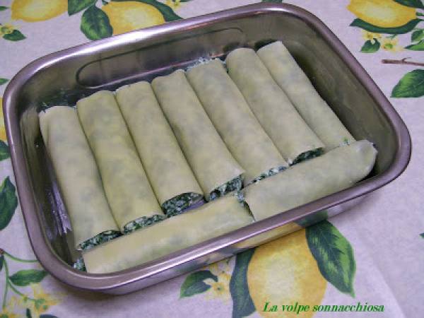 Cannelloni ricotta e spinaci - Preparazione tappa 4