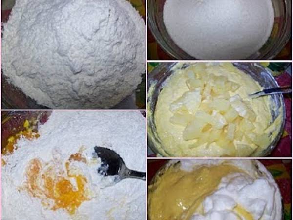 Torta di ricotta e ananas di Anna Moroni - Preparazione tappa 1