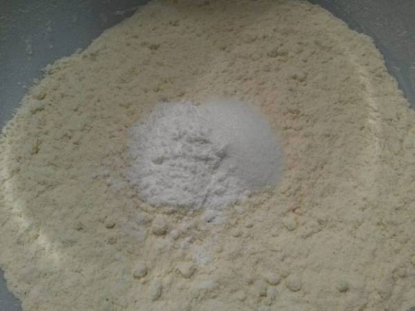 Ciambella al limone e ai mirtilli - Preparazione tappa 1