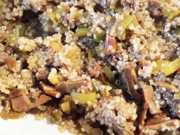 Polpette di quinoa e porcini - Preparazione tappa 2