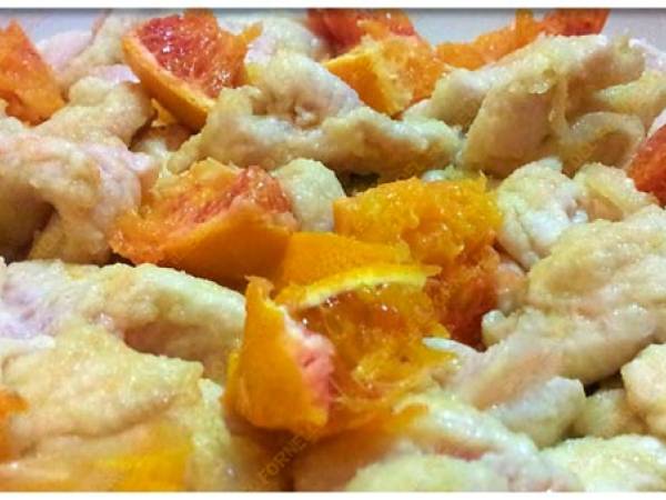 Bocconcini di pollo all’arancia - Preparazione tappa 2