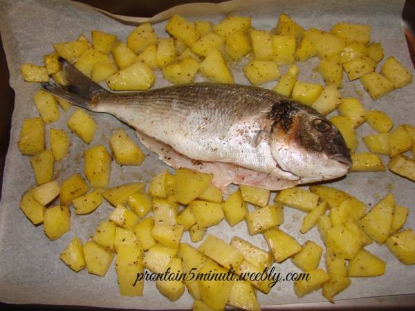 Orata al Forno con Patate - Preparazione tappa 5
