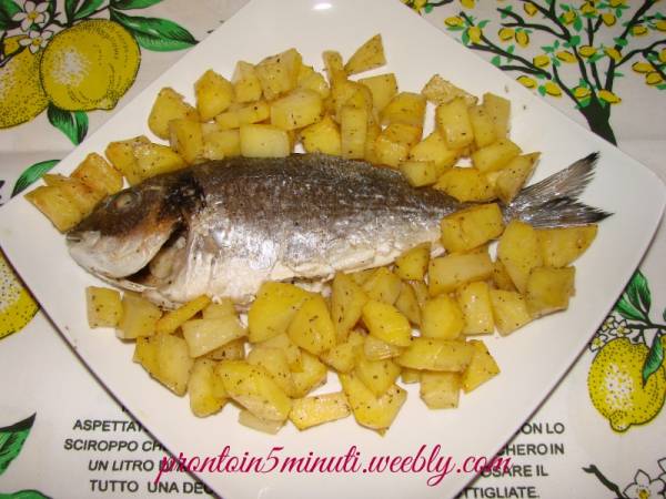 Orata al Forno con Patate - Preparazione tappa 6