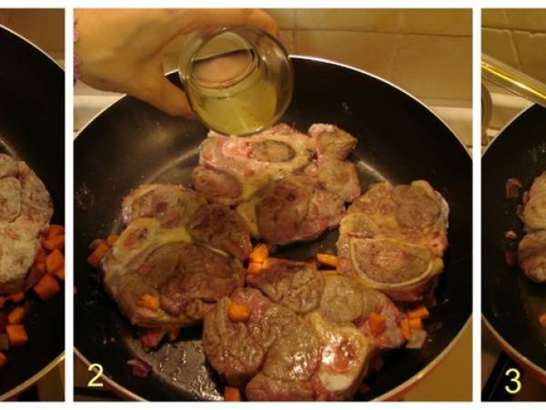 Ossobuco con Piselli - Preparazione tappa 1