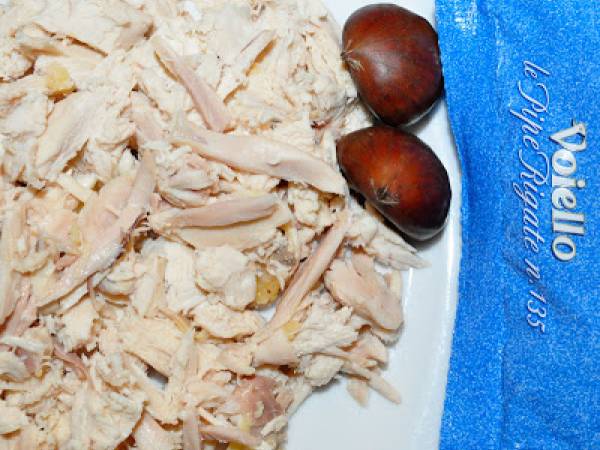 Sformato natalizio con cappone, castagne e funghi - Preparazione tappa 1