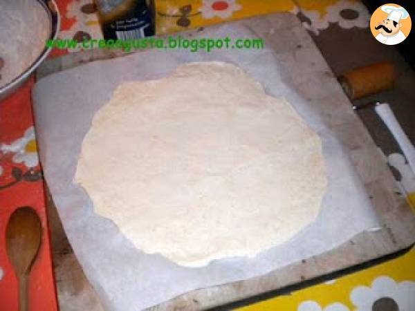 Torta rustica con stracchino e cavolo rosso - Preparazione tappa 4