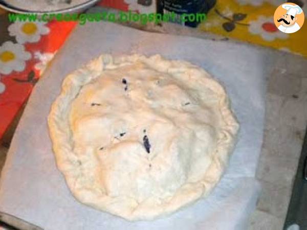 Torta rustica con stracchino e cavolo rosso - Preparazione tappa 6