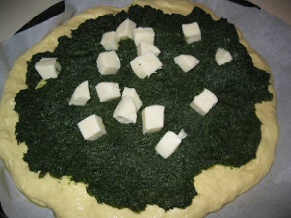 Pizza ripiena con cicorietta - Preparazione tappa 2