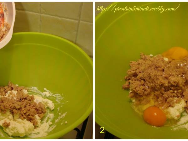 Polpette Tonno e Ricotta - Preparazione tappa 1