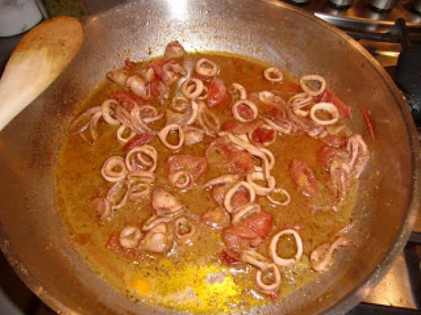 Gnocchetti con totani e pesto - Preparazione tappa 4