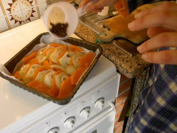 Tian di zucca e finocchio - Preparazione tappa 6