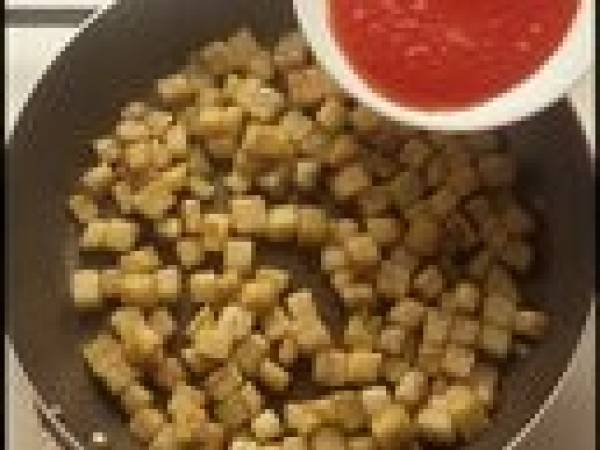 Fusi di pollo con melanzane - Preparazione tappa 4