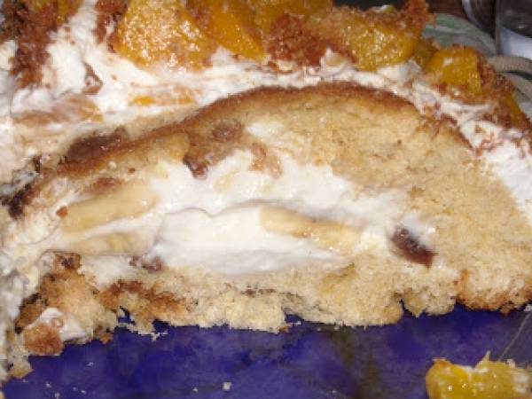 ZUCCOTTO DI PANETTONE CON CREMA, FRUTTA E AMARETTI - Preparazione tappa 2