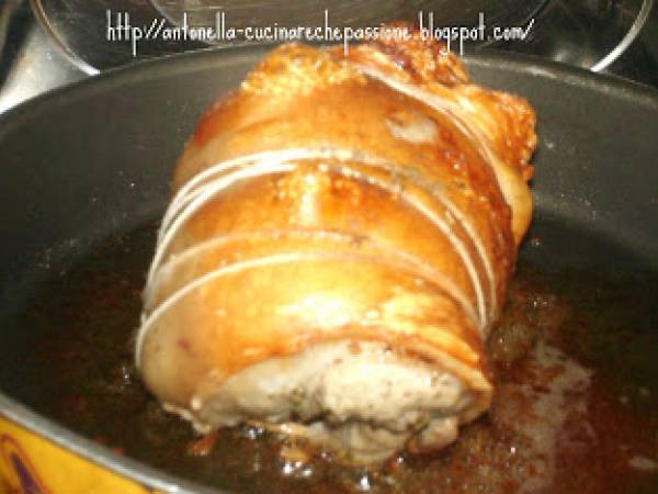 Cosciotto di maialino in finta porchetta - Preparazione tappa 3