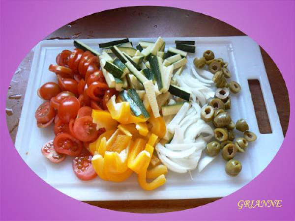 Lasagne con orata e verdure - Preparazione tappa 1