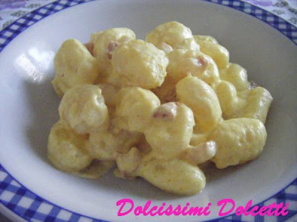 Gnocchi con pancetta e zafferano - Preparazione tappa 5