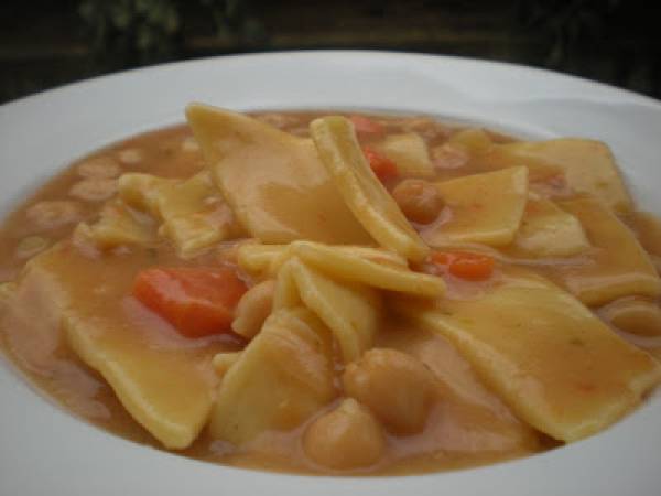 Maltagliati freschi in Zuppa di Ceci - Preparazione tappa 4