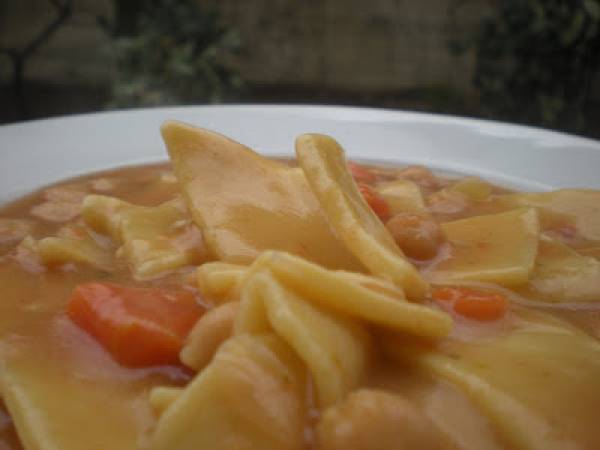 Maltagliati freschi in Zuppa di Ceci - Preparazione tappa 9