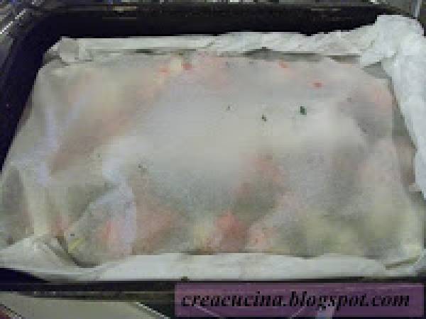 BRANZINO AL CARTOCCIO CON CARCIOFI E PATATE - Preparazione tappa 7