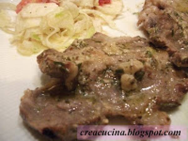 Fettine di coppa di maiale alle erbe: ricetta facile e saporita - Preparazione tappa 5