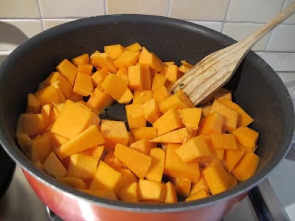 Farro con Zucca - Preparazione tappa 4