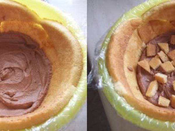 Zuccotto Gelato Nutella e Cema con Gocce - Preparazione tappa 4