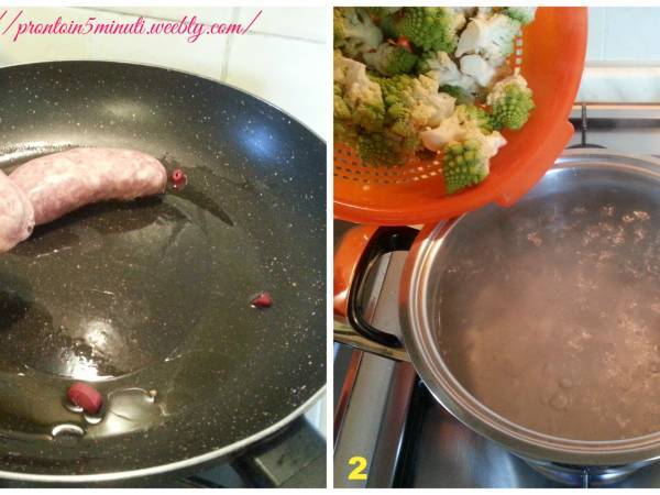 Salsicce con Broccoli - Preparazione tappa 1